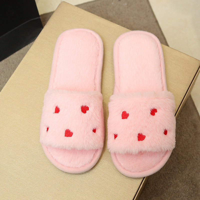 Autumn and winter cotton slippers