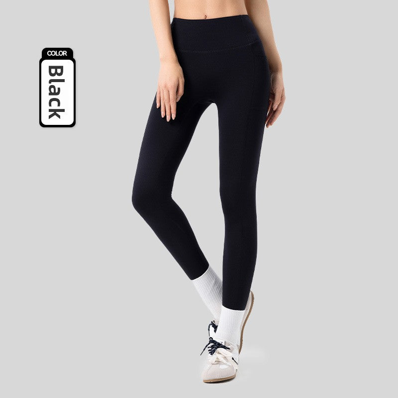 Thick fleece yoga pants