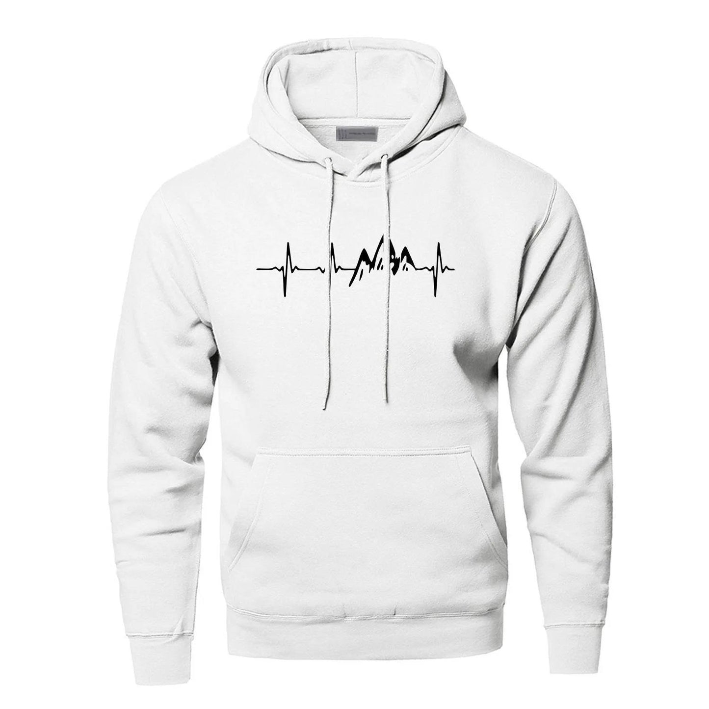 Fleece-Lined Heartbeat Hoodie Sweatshirt