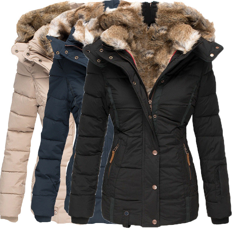 Women's Winter Warm Hooded Cotton Jacket