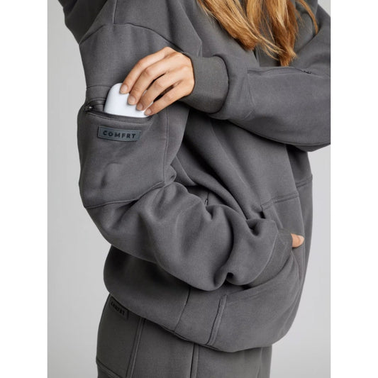 Eye Mask Hoodie Sweatshirt for Travel and Office Rest