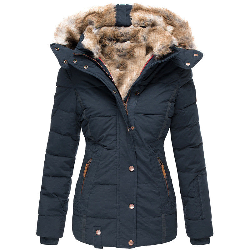 Women's Winter Warm Hooded Cotton Jacket