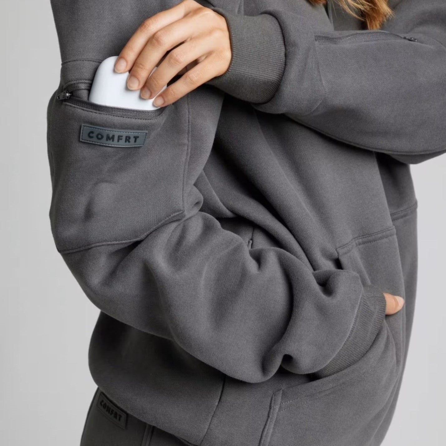 Eye Mask Hoodie Sweatshirt for Travel and Office Rest