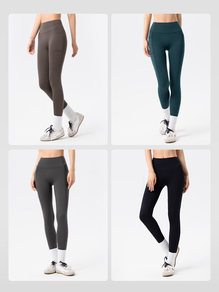 Thick fleece yoga pants