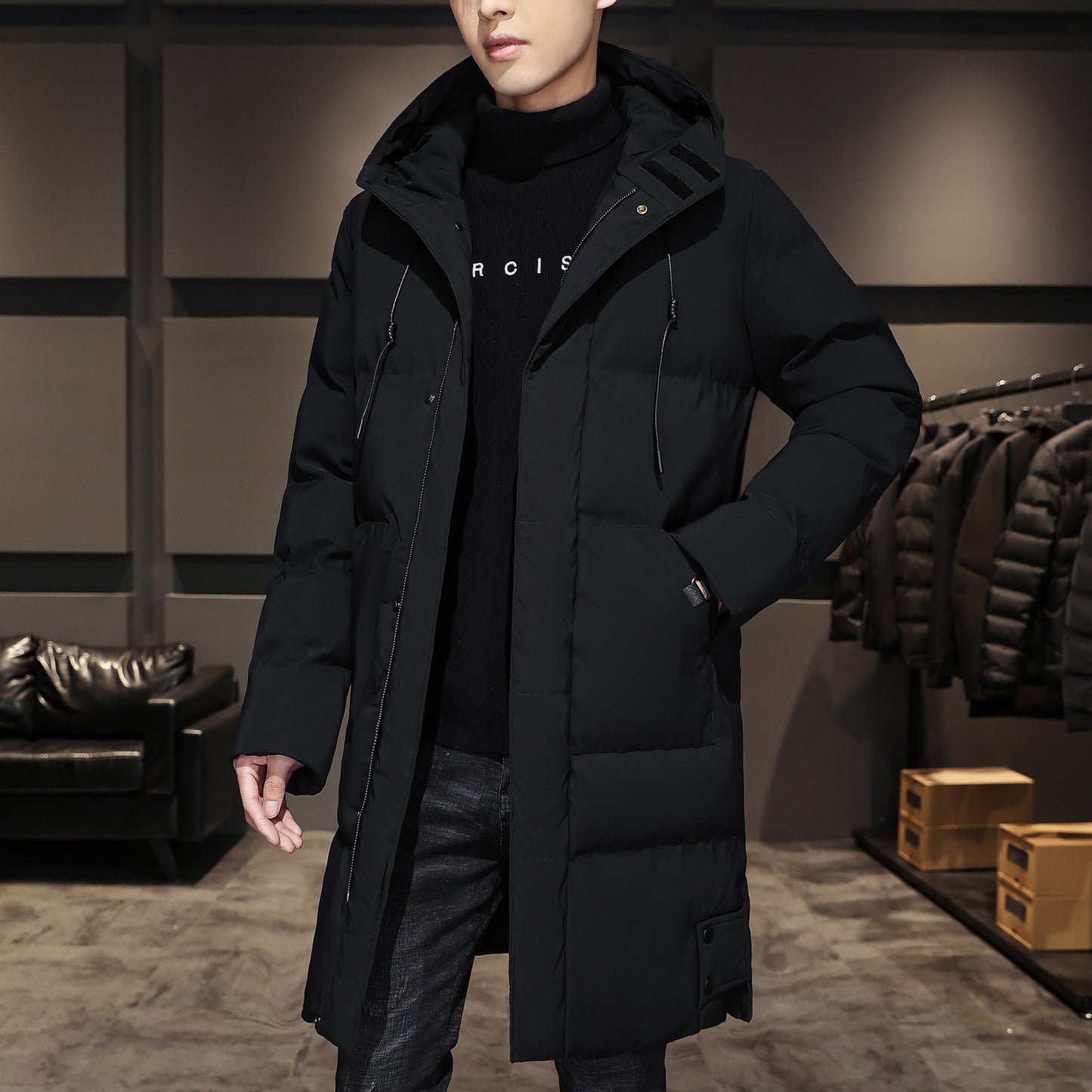 Winter Hooded Cotton Padded Jacket