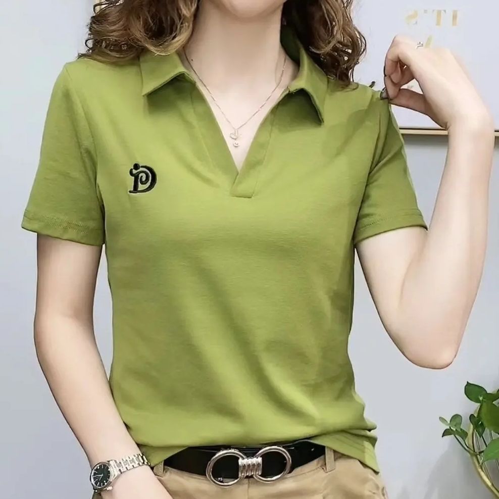 Casual Lapel Polo Shirt for Women