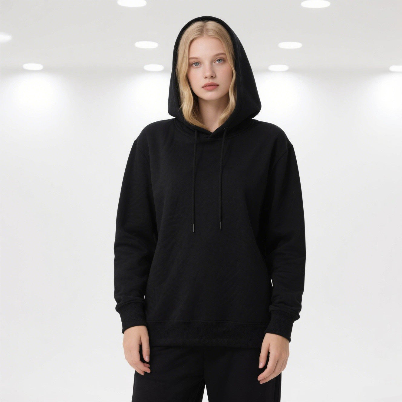 Loose Fit Hooded Sweatshirt for Women