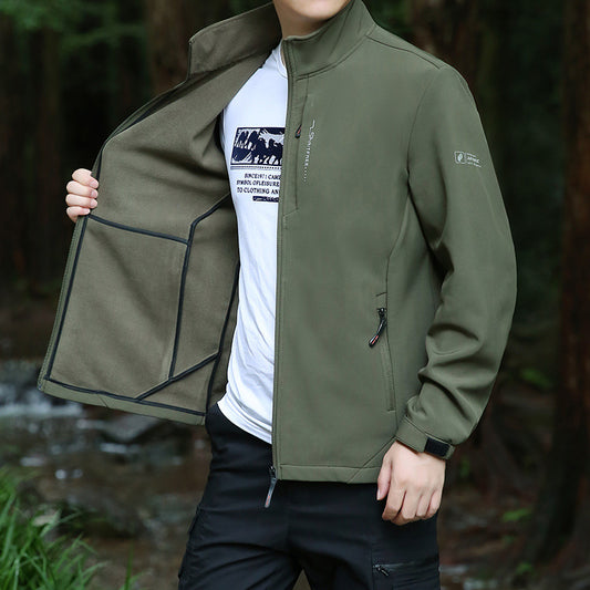 Tactical Soft Shell Fleece Jacket for Men