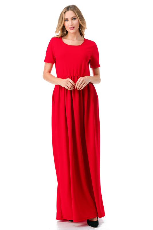 Women's Casual Maxi  Dress With Pockets