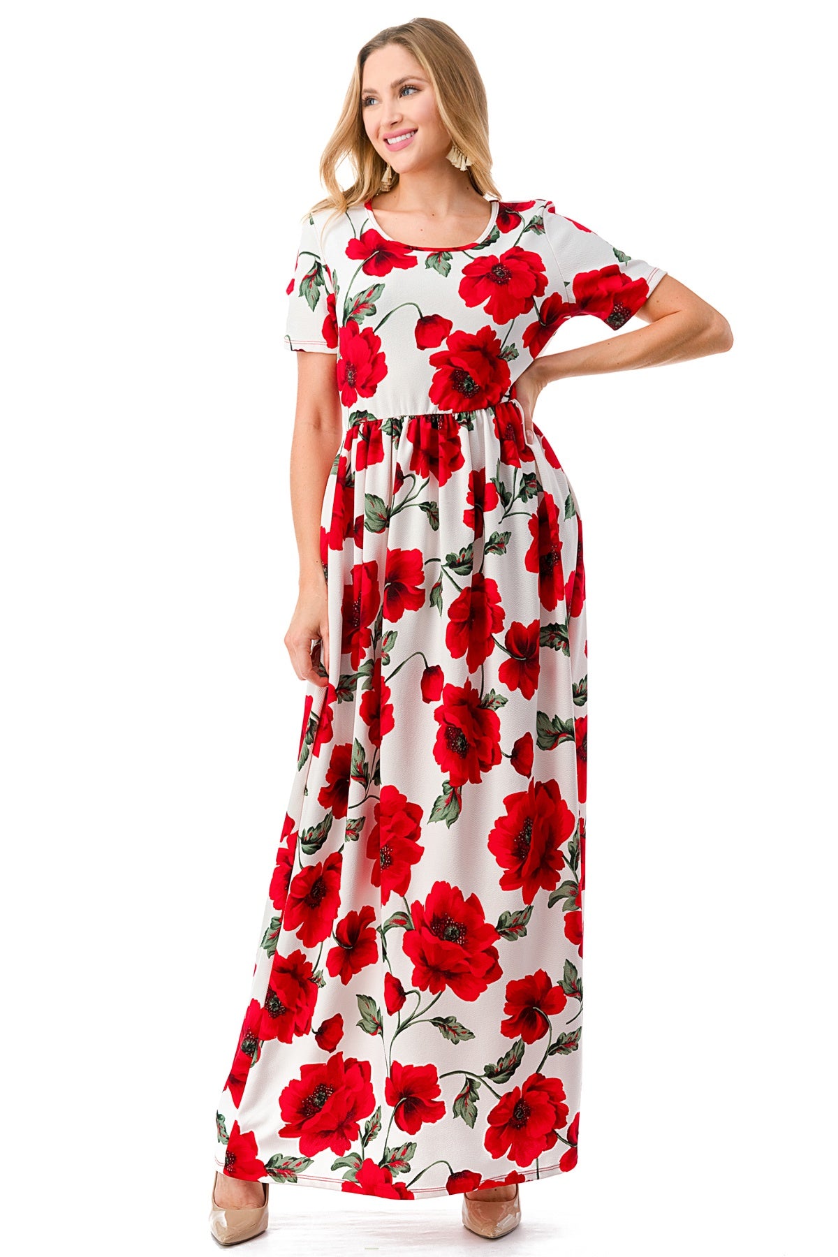Women's Casual Maxi  Dress With Pockets