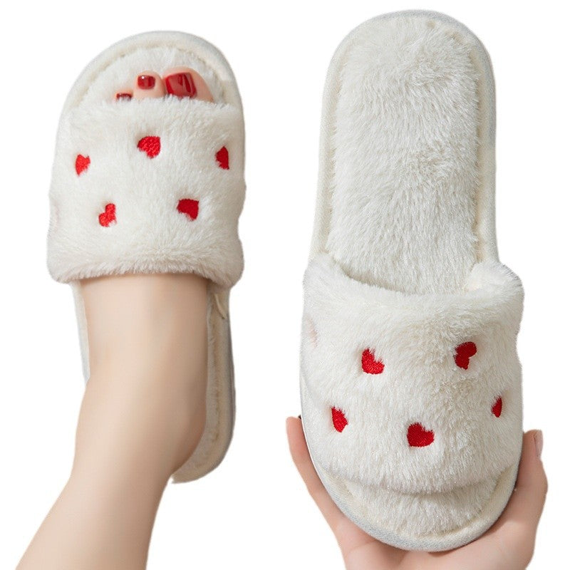Autumn and winter cotton slippers