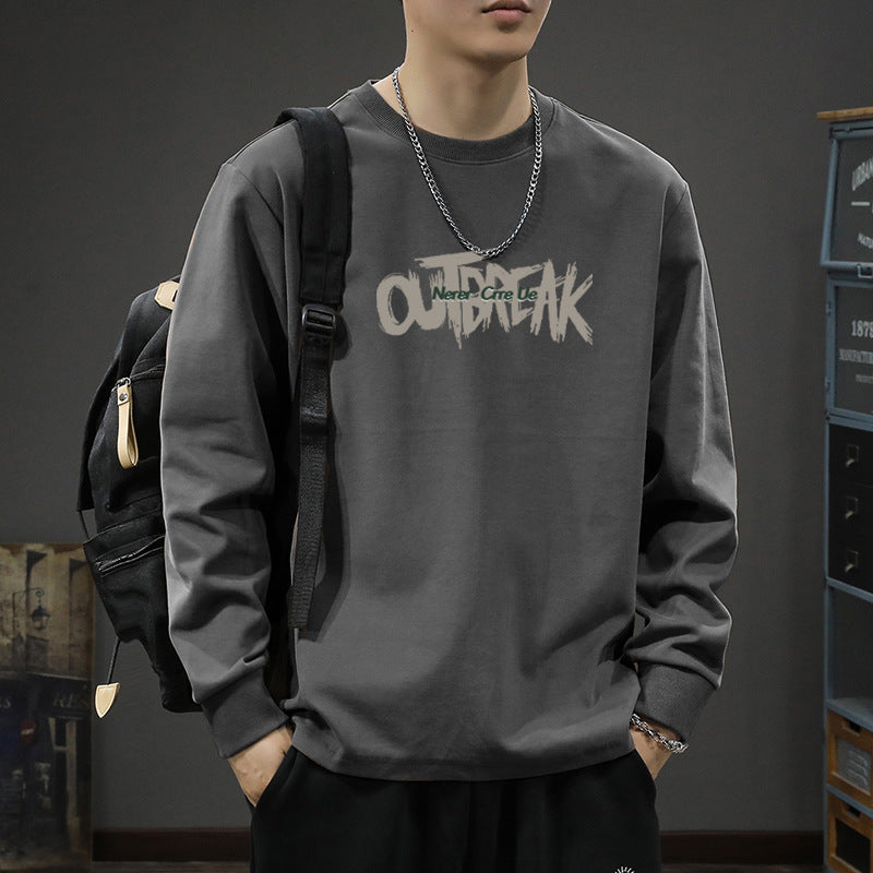 Men's Heavyweight Cotton Long Sleeve T-Shirt