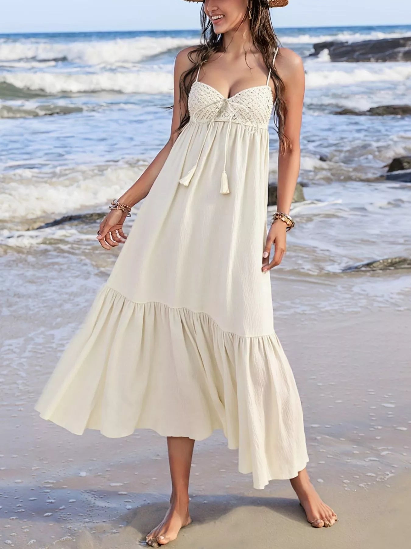 Sweetheart Neck Maxi Dress