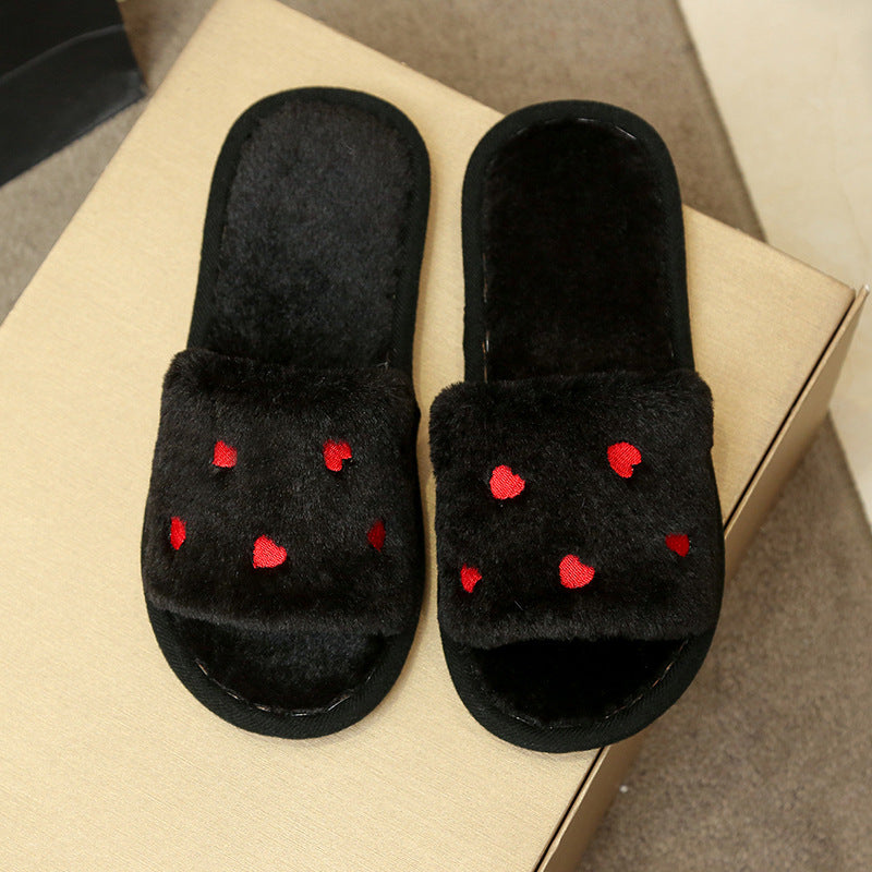 Autumn and winter cotton slippers
