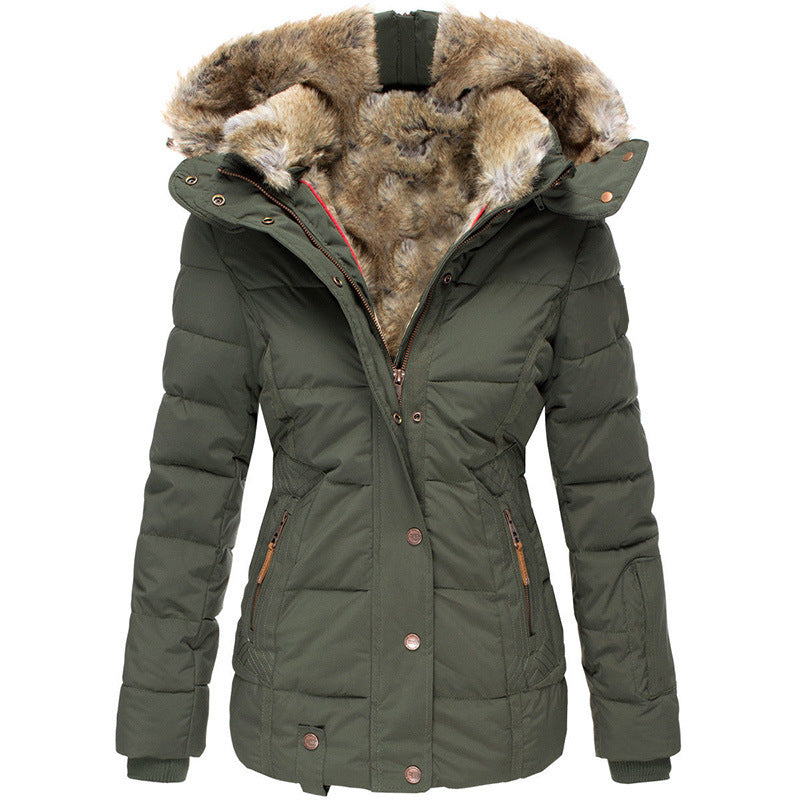 Women's Winter Warm Hooded Cotton Jacket