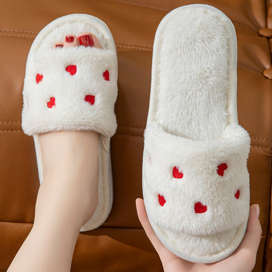 Autumn and winter cotton slippers