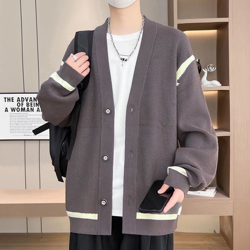 Striped casual jacket